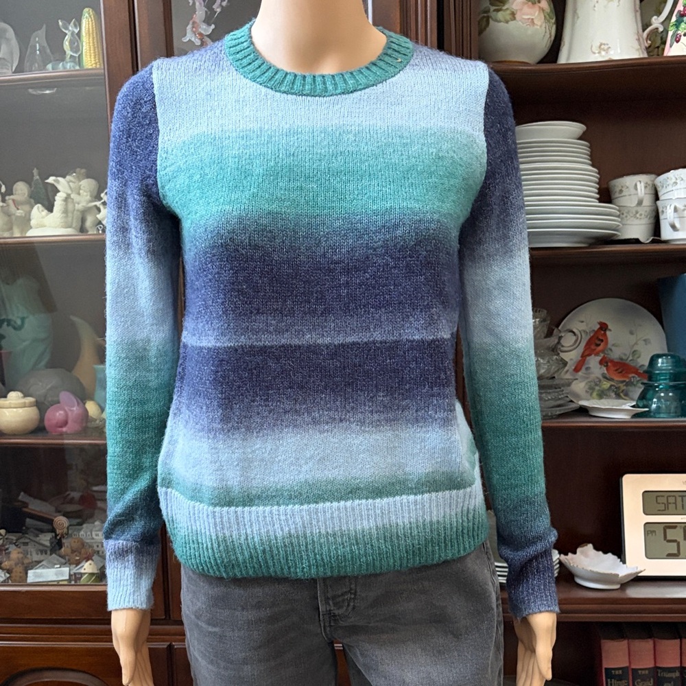 Old Navy Blue and Green Ombre Sweater
